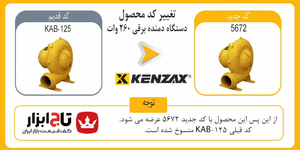 دستگاه دمنده برقی 260 وات کنزاکس مدل 5672